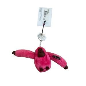 Kipling Fuchsia Hydrangea Sven Monkey Key Chain
